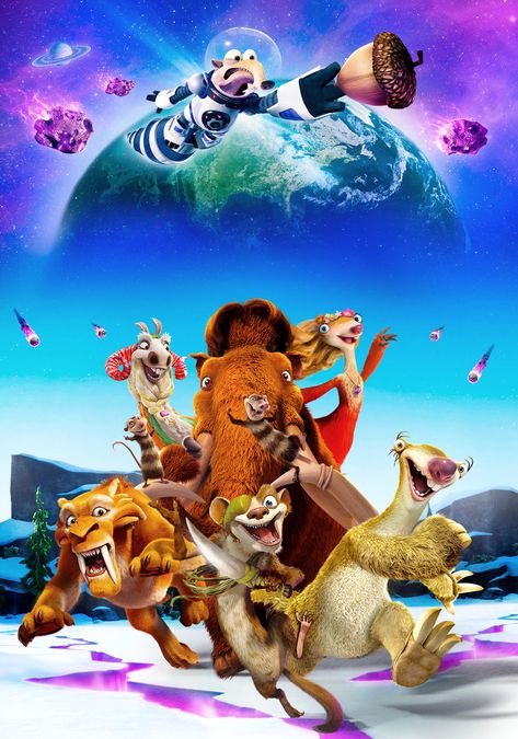 Ice Age 5, Blue Sky Movie, Ice Age Collision Course, Ice Age Movies, Fox Studios, 20th Century Studios, 4 Wallpaper, Disney Animals, Ice Age