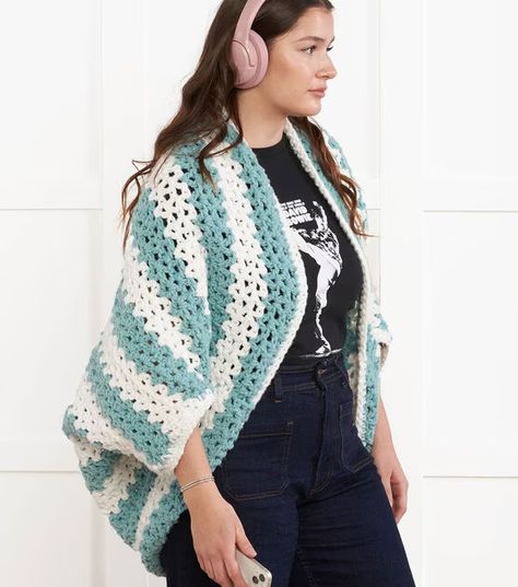 How To Make Crochet Cocoon Cardigan Online | JOANN Crochet Cocoon Cardigan, Cocoon Cardigan Pattern, Crochet Pattern Beginner, Crochet Beginner, Beginner Friendly Crochet, Crochet Cocoon, Crochet Unique, Cocoon Cardigan, Crochet Patterns For Beginners