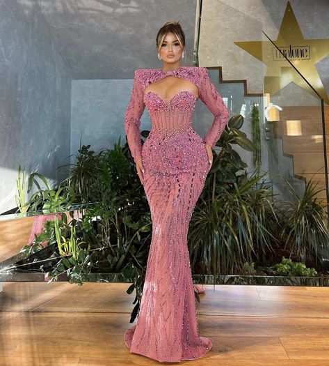 Light Purple Prom Dress, Pink Beaded Dress, Luxe Wedding Dress, Graduation Ball, Prom Dresses Plus, Prom Dresses Plus Size, Plus Size Mermaid, Aso Ebi Lace Styles, Dress Gala