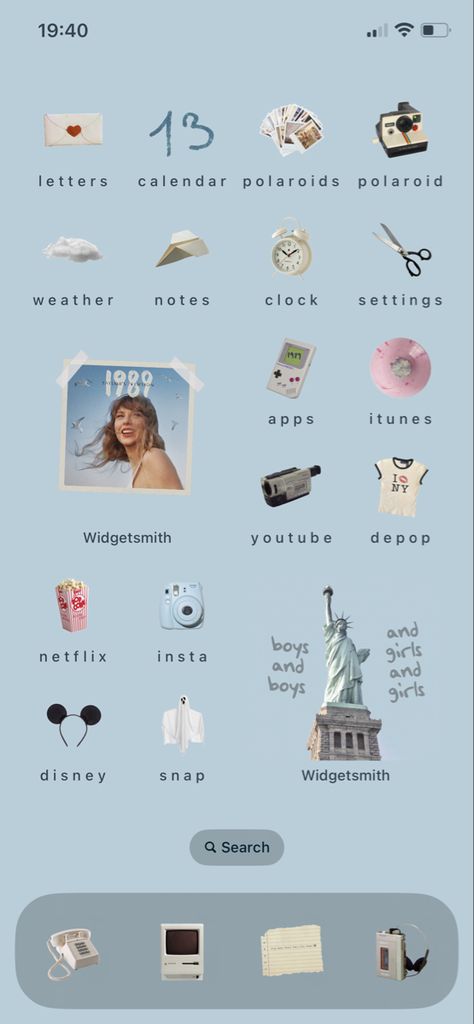 1989 Taylor Swift Homescreen, 1989 Ios 16 Wallpaper, 1989 Homescreen Ideas, Lover Taylor Swift Phone Theme, 1989 Inspired Wallpaper, Taylor Swift Aesthetic Phone Layout, 1989 Taylors Version Color Palette, Phone Layout Taylor Swift, Taylor Swift Themed Phone Layout