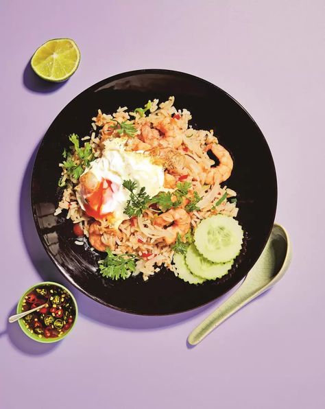 Prawn fried rice recipe - Khao Pad Goong | House & Garden Khao Pad, Prawn Fried Rice, American Pizza, Prawns Fry, Thai Fried Rice, Curry Ingredients, Shrimp Fried Rice, Times Magazine, Yotam Ottolenghi