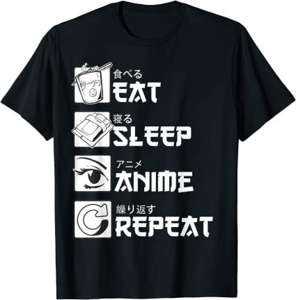 Manga Gift, Japanese Manga, Eat Sleep, Sleep, Japan, T Shirts, Funny, Anime, T Shirt