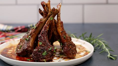 Honey Glazed Lamb Chops — Kelvin's Kitchen Honey Lamb Chop Recipes, Honey Lamb Chops, Glazed Lamb Chop Recipes, Honey Garlic Lamb Chop Recipes, Lamb Chop Glaze Recipe, Honey Garlic Lamb Chops, Honey Jerk Lamb Chops, Honey Glazed Lamb Chops Recipe, Honey Balsamic Lamb Chops