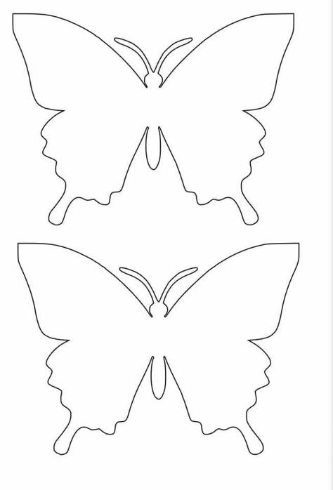 Butterfly Drawing Outline, Number Grid, Emoji Coloring Pages, Butterflies Activities, Paper Flowers Diy Easy, Butterfly Outline, Butterfly Cutout, Make Paper Flowers, Butterfly Stencil