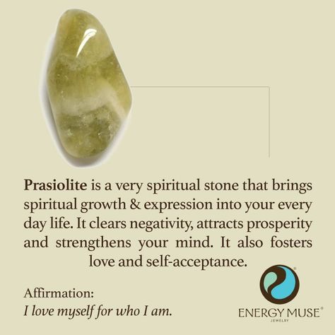 Prasiolite Stone Prasiolite Jewelry, Energy Muse, Crystals Healing, Crystal Therapy, Crystal Healing Stones, Crystal Magic, Rocks And Gems, Chakra Crystals, Gem Stones