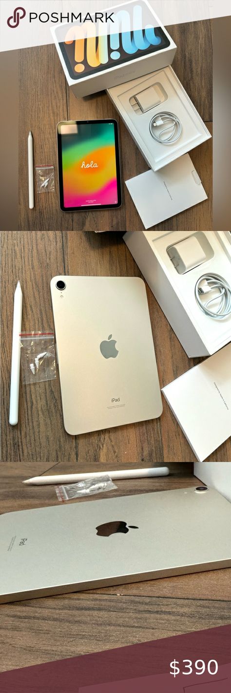 iPad mini 6-starlight-64gb Ipad Mini Starlight, Apple Watch Fashion, Ipad Mini 6, Bday Gift, Watch Fashion, Baddie Makeup, A Pen, Apple Products, Ipad Mini