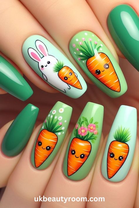 Easy Easter Nail Designs, Pastel Easter Nails, Designing Nails, Cute Easter Nails, Easter Themed Nails, Easter Nails Easy, Easter Nail Art Designs, Pastel Nail Art, Simple Spring Nails