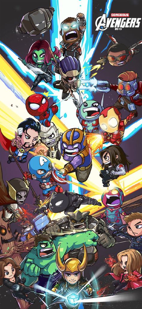 Avengers wallpaper Wallpaper Avengers, Thanos Avengers, Chibi Marvel, Marvel Background, Marvel Tattoos, Marvel Drawings, Marvel Artwork, Avengers Wallpaper, Marvel Comics Wallpaper