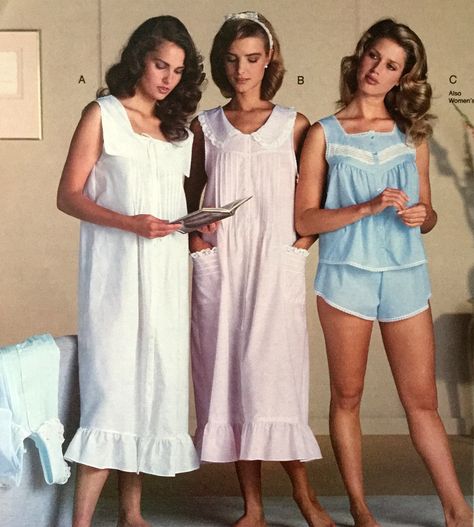 Frilly Nightgowns to Garfield Pajamas: 1980s Women's Sleepwear Catalog Pages - Flashbak 80s Pjamamas, 80s Pajamas Vintage, 1980s Pajamas, 50s Pajamas, Garfield Pajamas, 70s Sleepwear, 80s Sleepwear, 80s Pajamas, 70s Pajamas