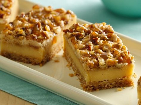 Praline Crumb Caramel Cheesecake Bars Recipe | INGREDIENTS: … | Flickr Creme Brulee Cheesecake Bars, Betty Crocker Cookie Mix, Caramel Cheesecake Bars, Betty Crocker Cookies, Betty Crocker Sugar Cookies, Creme Brulee Cheesecake, Easy Bar, Sugar Cookie Mix, Cheesecake Bar Recipes