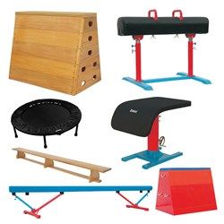 Diy Gymnastics Equipment, Gymnastics Balance Beam, Gymnastics Equipment For Home, Horse Vaulting, Gymnastics Gym, Kids Gymnastics, Gymnastics Equipment, Uneven Bars, Mini Trampoline