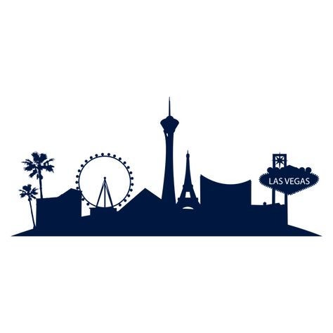 Vegas Skyline Silhouette, Las Vegas Skyline Silhouette, Vegas Skyline Tattoo, Vegas Shirts Ideas, Vegas Tattoos, Las Vegas Tattoo, Frat Formal, Las Vegas Skyline, Cityscape Silhouette