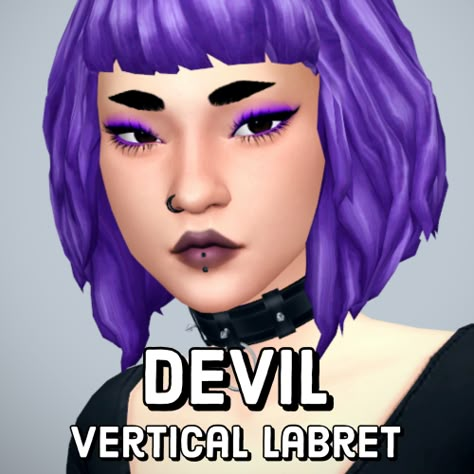 DEVIL - a vertical labret piercing - the sims ruined my life Sims4 Cc Lip Piercing, Sims 4 Vertical Labret, Sims 4 Labret Piercing, Sims 4 Cc Vertical Labret, Lip Piercings Sims 4 Cc, Sims 4 Cc Piercings Lip, Sims 4 Cc Lip Piercing, Sims 4 Lip Piercing, Piercings Cc Sims 4