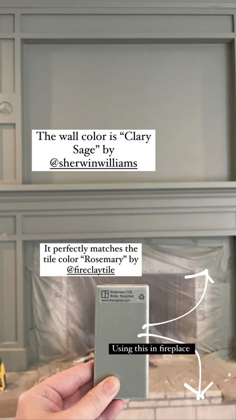 Painting Fireplace Same Color As Walls, Cream Walls Brown Trim, Seafoam Storm Valspar, Best Fireplace Paint Colors, Bm Hearthstone Paint, Sw Stone Hearth, Full Painted Room, Built In Color Ideas, Benjamin Moore Iron Gate