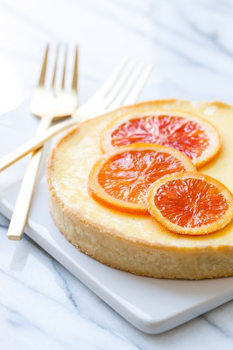 Orange Blossom Almond Cream Tart for Two Chocolate Cherry Tart, Candied Orange Slices, Cream Tart, Slow Cooker Desserts, Mini Tart, Almond Cream, Pie Tart, Pies & Tarts, Köstliche Desserts