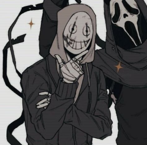 Ghostface And Legion Matching Pfp, Matching Profile Pictures Couple Anime Black, Ghost Face Matching Icons, Halloween Matching Pfp Siblings, Matching Pfp Couple Ghost Face, Matching Skull Pfp, Wallpapers For Duos, Nonbinary Matching Pfp, Matching Pfp Halloween Friends