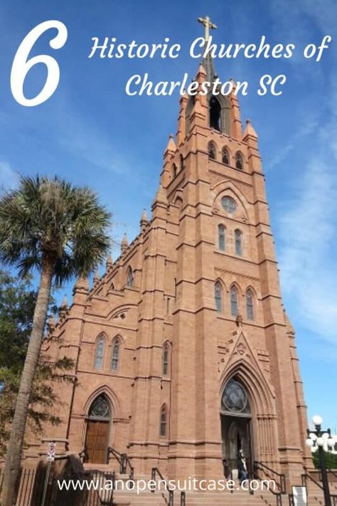 Charleston Sc Architecture, Charleston South Carolina Vacation, Charleston Churches, Historic Charleston Sc, Downtown Charleston Sc, South Carolina Vacation, Charleston Travel, Timeless Architecture, Anglican Church