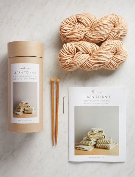 Modern Knitting Projects, Learn To Knit, Knitters Gifts, Knit Basket, The Greatest Gift, Modern Knitting, Knitting Kit, Purl Soho, Crafter Gift