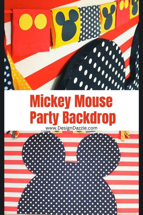 Have a Disney lover in your family? Have a Mickey Mouse Party with the perfect photo backdrop! Design Dazzle gives you a tutorial. Diy Photo Backdrop, Preschool Graduation, Diy Backdrop, Mickey Mouse Party, Disney Photos, Disney Lover, Photo Backdrop, Backdrops For Parties, Preschool