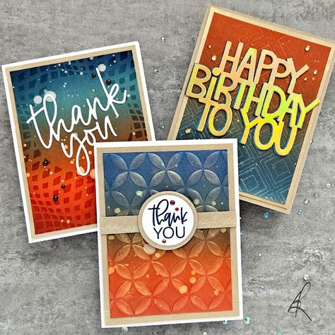 Gina K, Card Making Inspiration, Happy Birthday To You, Blending, Thank You Cards, Cards Handmade, Glaze, Happy Birthday, Thank You