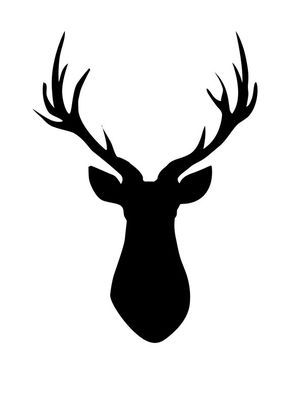 Deer Stencil, Hirsch Silhouette, Tattoo Designs Drawings, Deer Head Silhouette, Deer Heads, Stencil Graffiti, Deer Drawing, Black Deer, Deer Tattoo