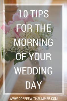 10 Tips For The Morning Of Your Wedding | Wedding Tips | Wedding Planning | Wedding Planning Checklist | Wedding Day Emergency Kit Checklist Wedding Day, Wedding Day Emergency Kit, Wedding Day Checklist, Checklist Wedding, Wedding Day Tips, Coffee Wedding, Wedding Planning Guide, Planning Wedding, Planning Checklist