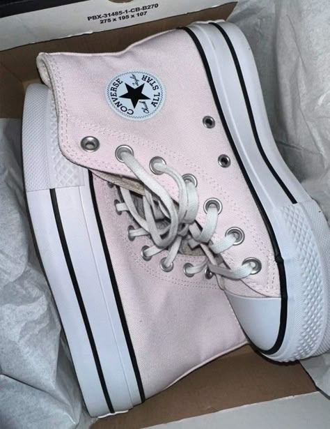 Cute Converse, Converse Platform, Bold Shoes, Preppy Shoes, All Star Shoes, Pink Converse, Platform Converse, Shoe Wishlist, Cute Nike Shoes