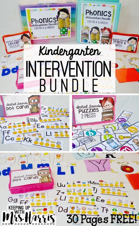 Letter Recognition Kindergarten, Phonics Interventions, Sight Words Activities, Intervention Classroom, Superhero Teacher, Letter Practice, Words Activities, Kindergarten Phonics, Kindergarten Letters