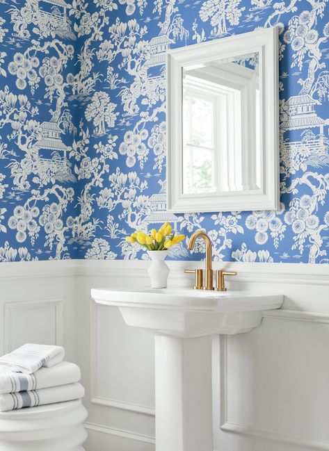 Thibaut wallpaper bathroom