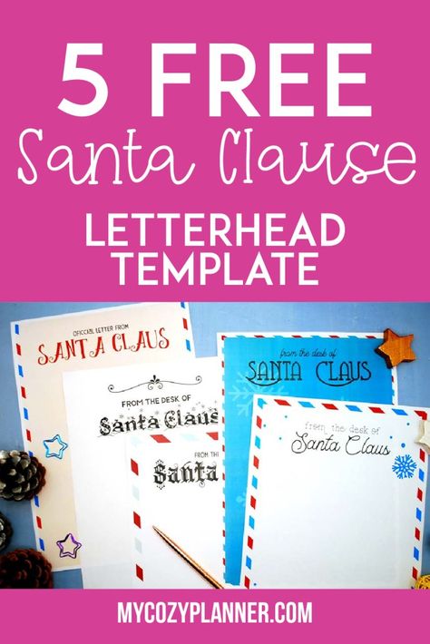 They provide plenty of space for warm, magical messages, making it easy to share the joy of Christmas with your little ones. Explore what to write in an official letter from Santa's desk and choose from a variety of charming designs to create your own special "Letter from Santa." Santa Claus Letterhead, Santa Letterhead, Christmas Writing Paper, Christmas Letterhead, Printable Folder, Santa Template, Printable Advent Calendar, Santa Letter Template, Printable Sticker Sheets