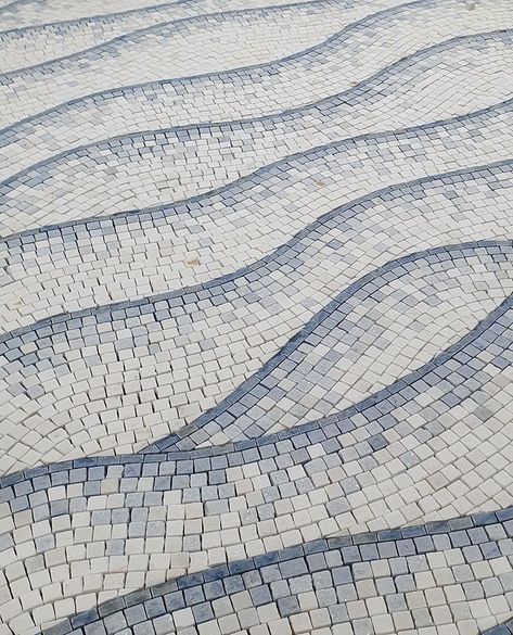 david/nicolas on Instagram: “In progress - A custom Mosaic in collaboration with @gaspard.mahieu for a special interior project.” Paving Pattern, Floor Pattern, Modern Mosaics, Custom Mosaic, Mosaic Flooring, Curved Lines, Floor Patterns, Deck Design, Work Inspiration