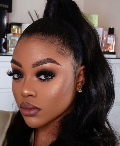 Makeup for black women Makeup Looks For Black Women Smokey Eye, Smokey Eye Makeup On Black Women, Formal Makeup On Black Women, Black Women Smokey Eye Makeup, Brown Smokey Eye Makeup Black Women, Smokey Eye Black Women, Smokey Eye Makeup Black Women, Smokey Eye Makeup Video, Smokey Eyes Tutorial