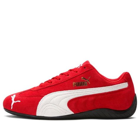 (WMNS) PUMA Speedcat LS 'High Risk Red' 381766-04 (SNKR/Low Top/Women's) Red Puma Shoes, Puma Speedcat, Puma Shoes Women, Marathon Running Shoes, Puma Sneakers, Red Sneakers, Pumas Shoes, Running Shoes Sneakers, Dream Shoes