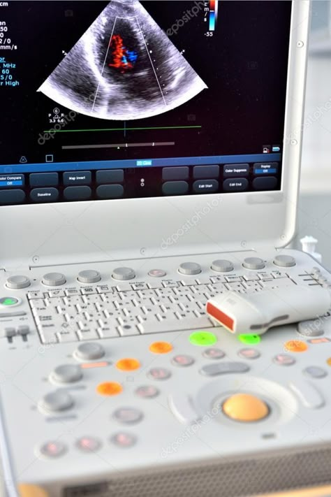 Echocardiography is ultrasonography of the heart. The procedure is usually performed by placing an ultrasound-emitting transducer against the chest (transthoracic echocardiography) Echocardiography Study, Echocardiography Aesthetic, Pediatric Sonography, Cardiologist Aesthetic, Echocardiography Ultrasound, Cvicu Nursing, Ultrasound Student, Cvicu Nurse, Diagnostic Medical Sonography Student