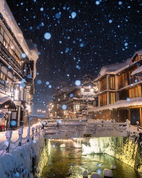 Ginzan Onsen in winter☃️ 銀山温泉の冬 Ginzan Onsen is especially popular in winter. Starting this year, entry restrictions will be implemented in the evening from December 20, 2024, to the end of March 2025. For day visitors, we recommend checking the official website before planning your visit🙏 We stayed at Kozankaku, a traditional ryokan, in December a few years ago. We were lucky to book a room due to a last-minute cancellation, but it seems that finding accommodation there has become quite cha... Ginzan Onsen, Ice Festival, The Kimono Gallery, Kimono Gallery, Instagram Locations, Old Tree, To The End, Asia Travel, Japan Travel