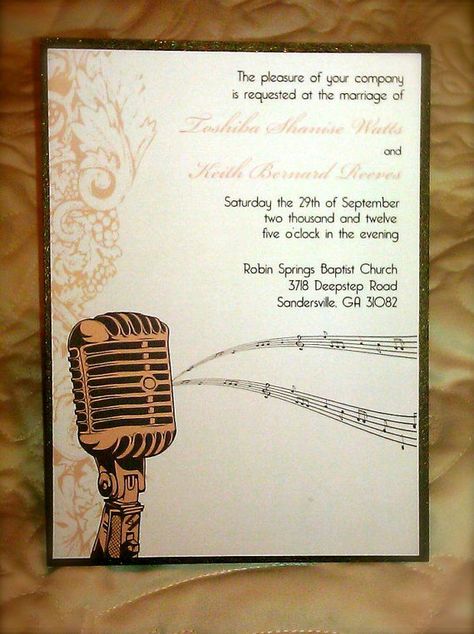 Vintage Music Invitation Sample by 2SimplyImagine on Etsy, $4.00 Music Invitation Card, Music Themed Wedding Invitations, Music Invitation, Theme Quinceanera, Musical Wedding, Musical Party, Reunion Invitations, Prince Theme, Debut Ideas