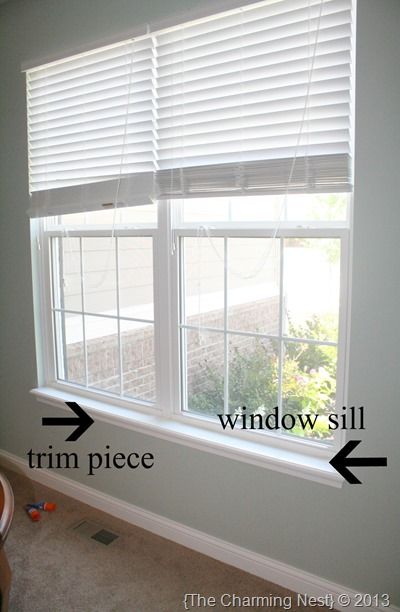 Windows Without Window Sills, Wooden Window Sill, Interior Window Sill, Window Sill Trim, Window Casings, Nest Diy, Diy Window Trim, Interior Window Trim, Trim Ideas