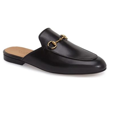 Mules for the office -- yea or nay, readers? The post Coffee Break: Princetown Loafer Mule appeared first on Corporette.com. Best Loafers, Gucci Princetown, Ladies Slides, Gucci Loafers, Mens Black Leather, Casual Slippers, Loafer Mules, Leather Slippers, Slipper Shoes