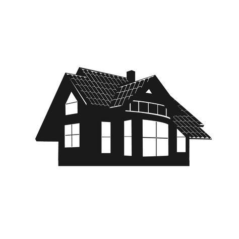 icon of house. vector illustration by Sunshine on @creativemarket House Vector Illustration, House Logo Icon, Purchase Icon, Vintage Icons, House Vector, Home Icon, Home Logo, Design Assets, Logo Icons