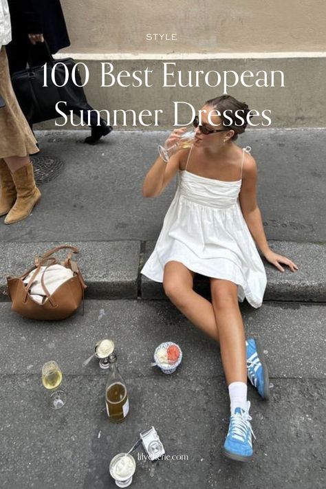 european summer dresses Summer Outfit France, Summer Dresses For Europe, Summer Dresses Europe, Summer France Outfits, European Summer Dresses, France Summer Outfits, South Of France Outfits, European Summer Dress, Summer In Italy Outfits