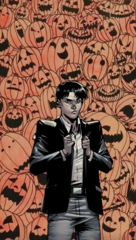 Dc Comics Halloween Wallpaper, Tim Drake Background, Drake Background, Robin Tim Drake, Phone Setup, Tim Drake, Dc Comic, Bat Family, Dc Comics Art