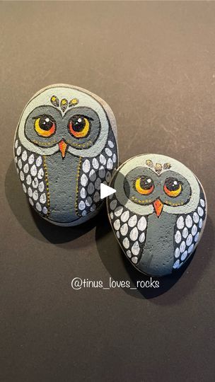 244K views · 10K reactions | -Time for another owl, enjoy this lovely friend- #tinuslovesrocks #artreels #taşboyama #reelsinstagram #owlsofinstagram #paintedowls | Martina Meister-Goossens | Dmitriy Sevostyanov · Magical Forest Painting Owls On Rocks, Painting Owls, Dyi Projects, Owl Painting, Hand Painted Rocks, Magical Forest, Cute Owl, Painted Stones, Stone Art