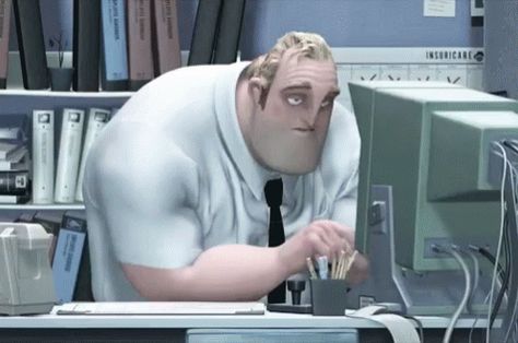 The Incredibles 2004, Stages Of Writing, Money Lessons, Sales Letter, Office Job, Bored At Work, Hey Man, Clever Quotes, Walt Disney Pictures