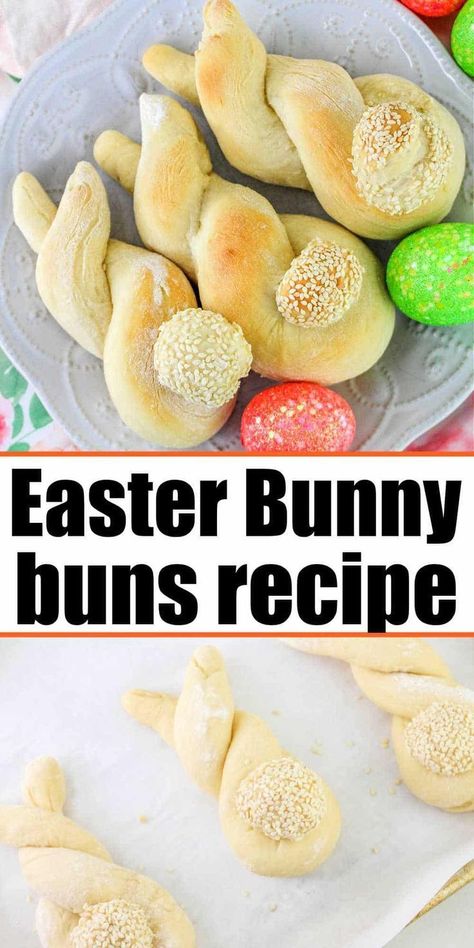 These adorable bunny buns are perfect for your Easter celebration! Make a delicious side for this spring holiday that will be here before you know it! Shape your rolls into cute bunnies right now for the holidays! Your kids will love them! Instant Pot Beans Recipe, Easter Rolls, Recipes For Casseroles, Homemade Bread Dough, Bunny Buns, Best Frozen Meals, Easy Dump Cake Recipe, Bunny Bread, Easy Microwave Recipes