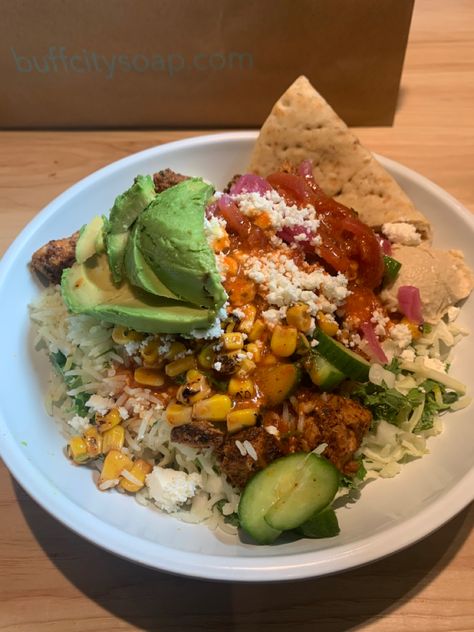 #yummy #cavabowl #bowl Taco Bowl Aesthetic, Cava Order Ideas, At Home Cava Bowl, Cava Bowl Aesthetic, Cava Salad Bowl, Cava Bowls At Home, Cava Aesthetic, Cava Food, Cava Bowl Recipe