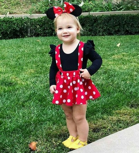 Birthday Outfit Red, Minnie Mouse Birthday Outfit, Toddler Girl Halloween, Minnie Mouse Costume, Minnie Mouse Outfits, Mouse Costume, Minnie Party, Minnie Mouse Girl