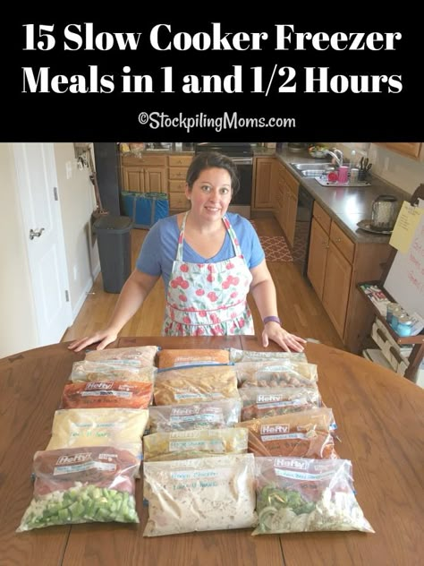 Chicken Freezer Meals, Freezer Dinners, Slow Cooker Freezer Meals, Freezer Friendly Meals, Freezable Meals, Freezer Meal Planning, Make Ahead Freezer Meals, Easy Freezer Meals, Freezer Meal Prep