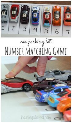 Matching Games For Toddlers, Transportation Preschool Activities, Game For Toddlers, Cars Drive, Car Activities, Transportation Preschool, Toddler Car, Number Identification, Petite Section