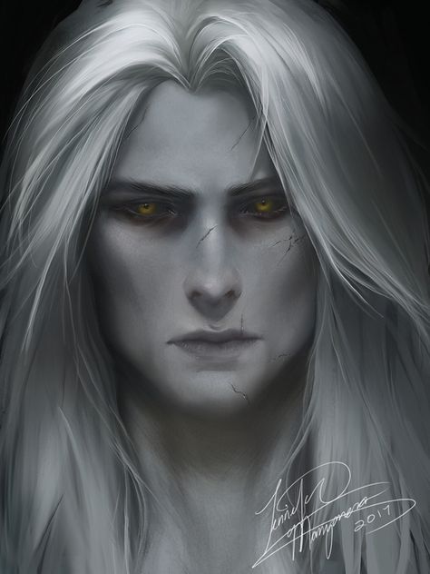 Mroczny Elf, Castlevania Lord Of Shadow, Alucard Castlevania, Lord Of Shadows, Long White Hair, Vampire Art, Dark Elf, Wow Art, Arte Fantasy