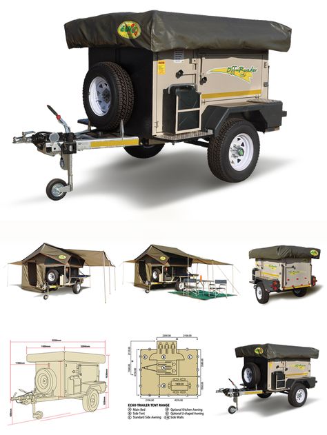 Micro Trailer Campers, Camping Gear Trailer, Camping Trailer Diy, Small Camping Trailer, Diy Camper Trailer, Cargo Trailer Camper, Expedition Trailer, Adventure Trailers, Off Road Camper Trailer